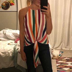 Striped tie tank